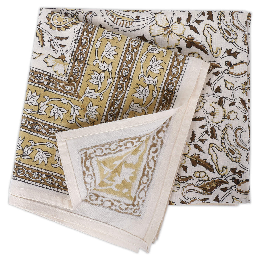 Jaipuri Square Cotton Table Cover - 7871