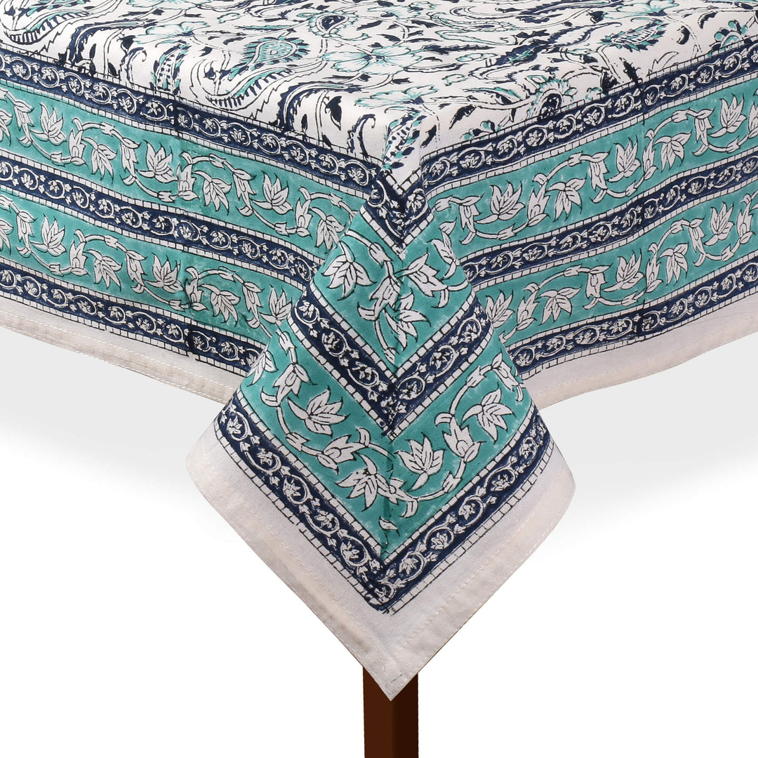 Jaipuri Square Cotton Table Cover - 7873