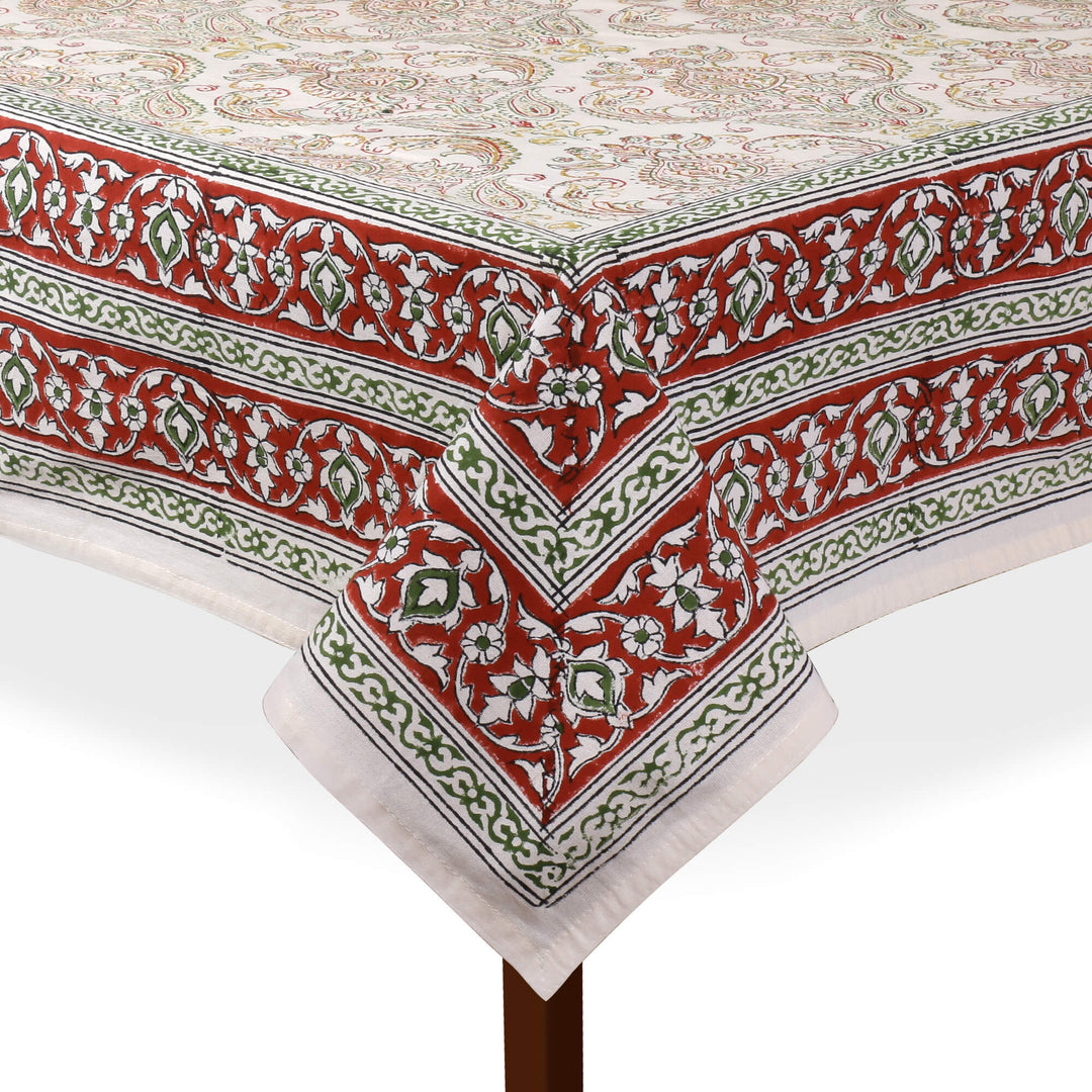 Jaipuri 8 Seater Cotton Table Cover - 8002