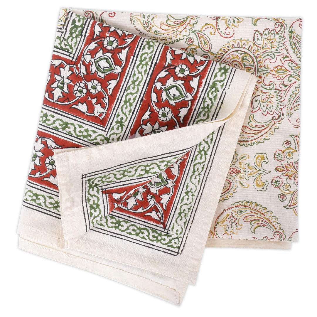 Jaipuri 8 Seater Cotton Table Cover - 8002