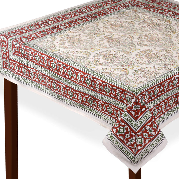 Jaipuri 8 Seater Cotton Table Cover - 8002