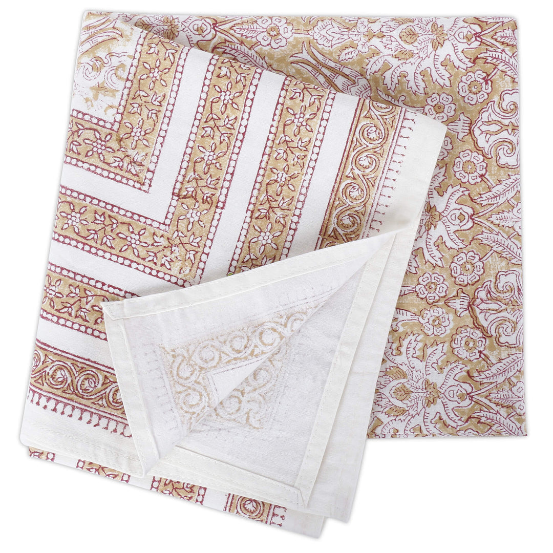 Jaipuri Square Cotton Table Cover - 8193(40 x 40 inches)