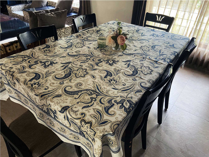 Jaipuri 6 Seater Cotton Table Cover  - 7907