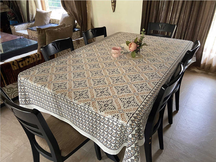 Jaipuri 6 Seater Cotton Table Cover  - 7913