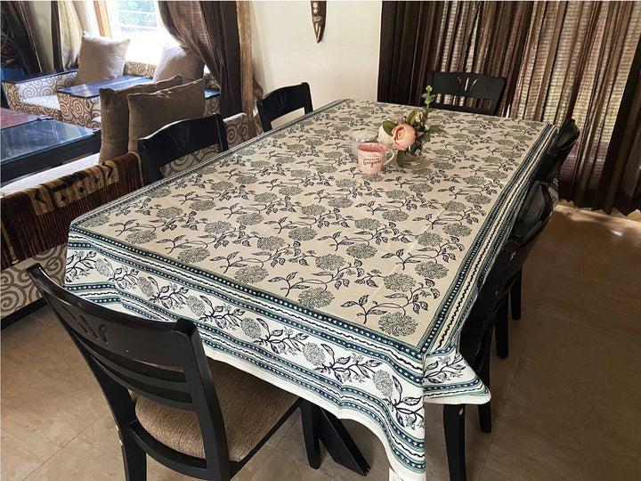 Jaipuri 8 Seater Cotton Table Cover  - 8000