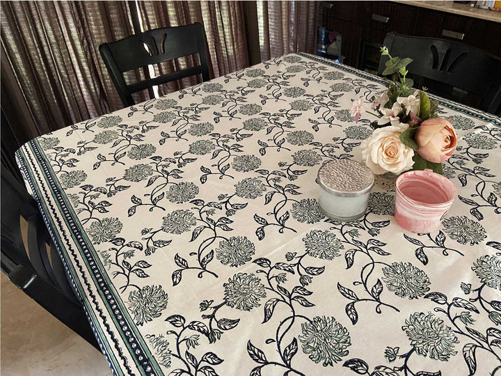 Jaipuri 8 Seater Cotton Table Cover  - 8000