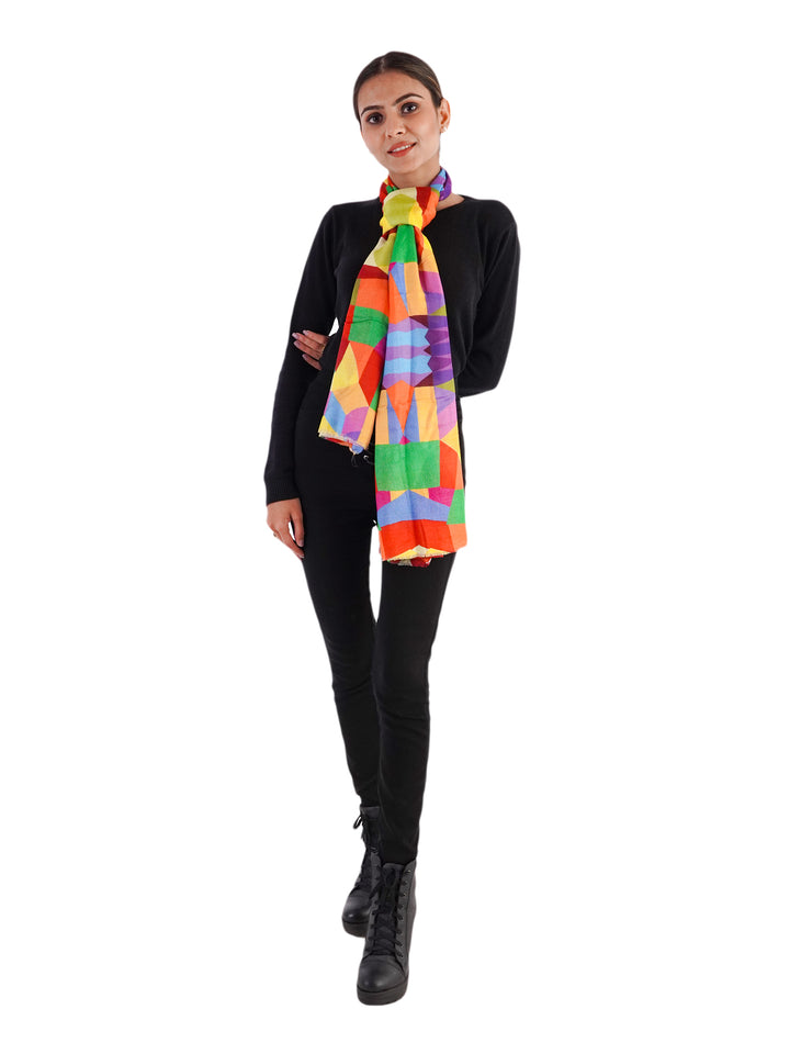 Geometric Digital Printed Stole - 3