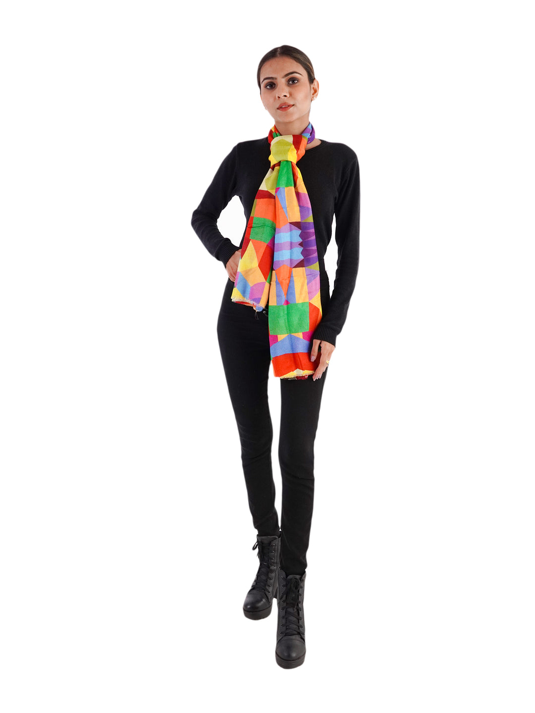 Geometric Digital Printed Stole - 3