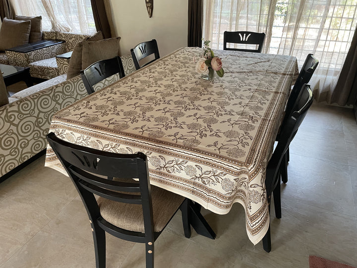 Jaipuri 8 Seater Cotton Table Cover - 8004