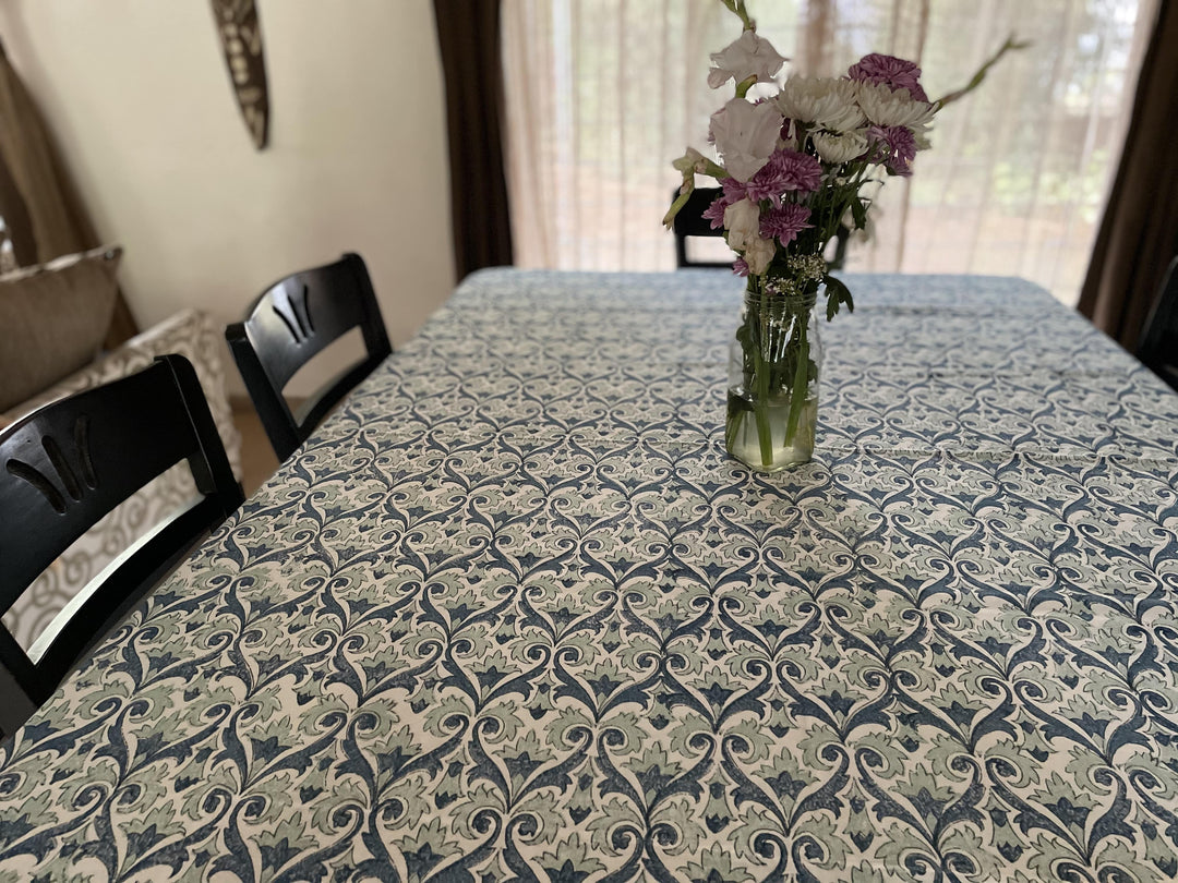 Jaipuri 8 Seater Cotton Table Cover - 8165