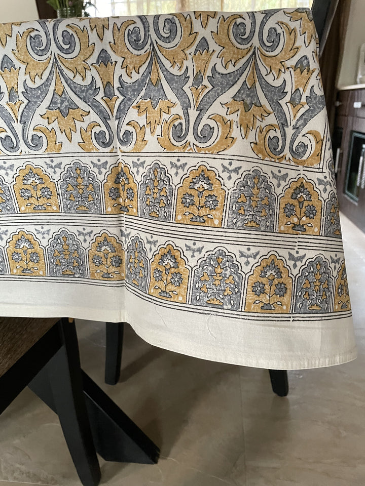 Jaipuri 6 Seater Cotton Table Cover - 8029