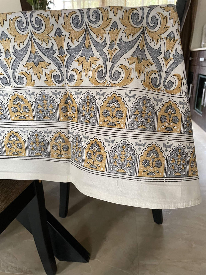 Jaipuri 8 Seater Cotton Table Cover - 100