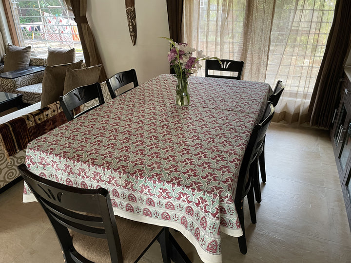 Jaipuri 6 Seater Cotton Table Cover - 8030