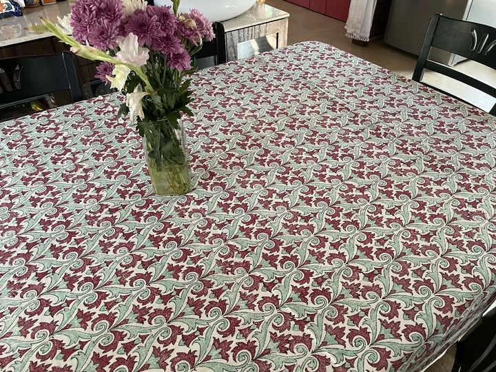 Jaipuri 6 Seater Cotton Table Cover - 8030