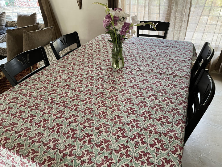 Jaipuri 6 Seater Cotton Table Cover - 8030