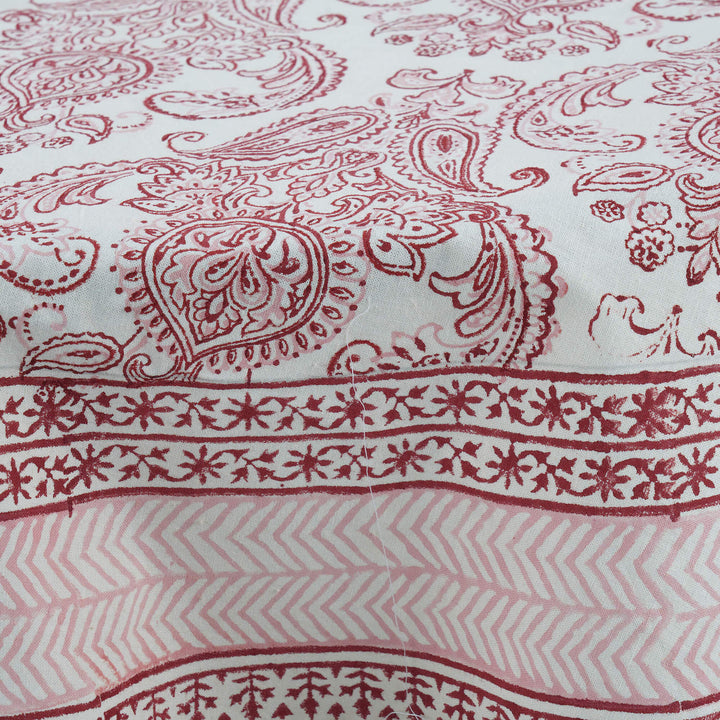 Jaipuri Hand Block Printed Round 100% Cotton Table Cover - 01