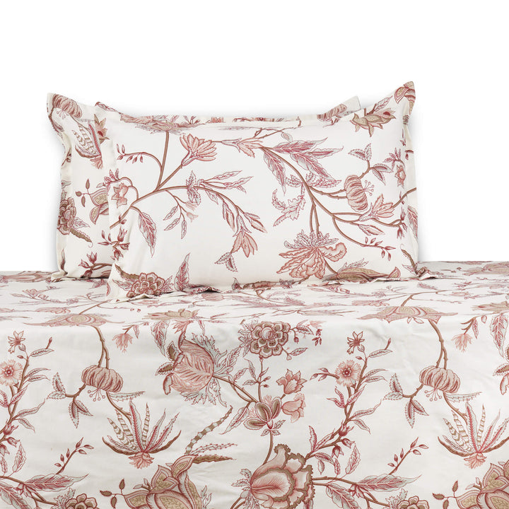 Blossoms Cotton Bedsheet King Size - Bell Flowers