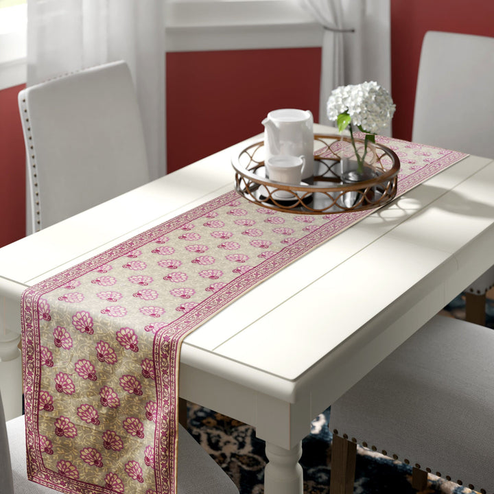 Jaipuri Cotton Table Runner - 8140 - 13 x 72 inches