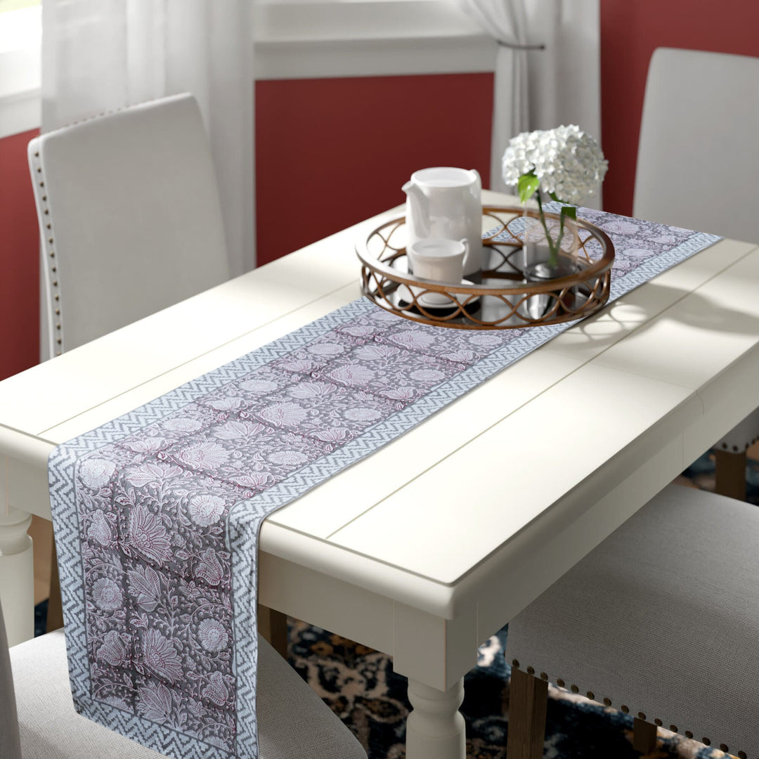 Jaipuri Cotton Table Runner - 8141 - 13 x 72 inches