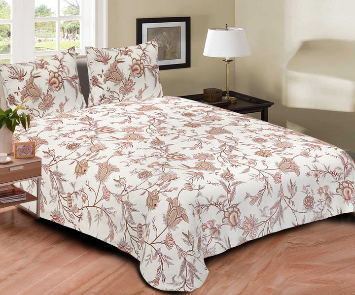 Blossoms Bedsheet Queen Size - Bell flower