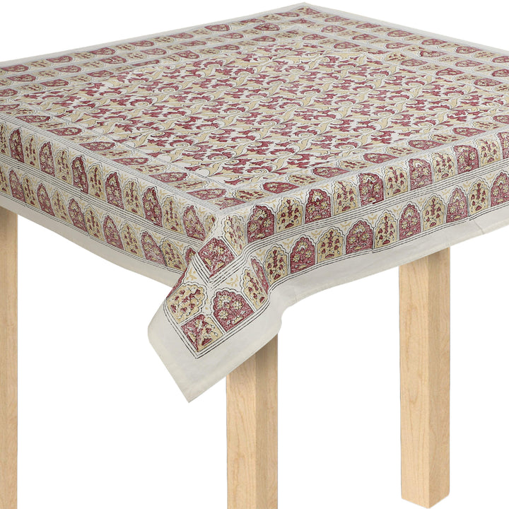 Jaipuri Square Cotton Table Cover - 8176