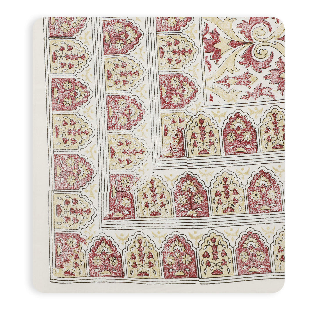 Jaipuri Square Cotton Table Cover - 8176