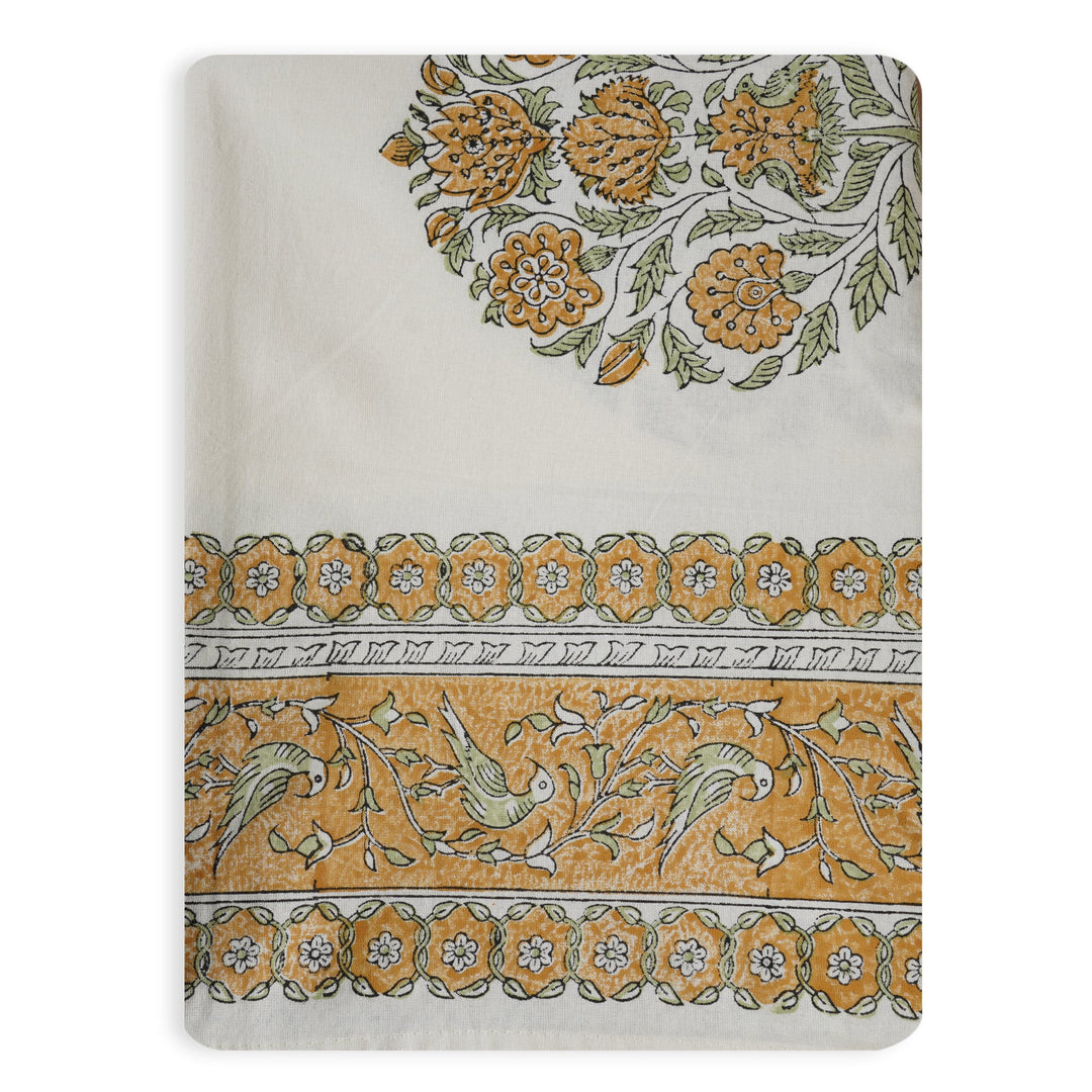 Jaipuri 4 Seater Cotton Table Cover - 104