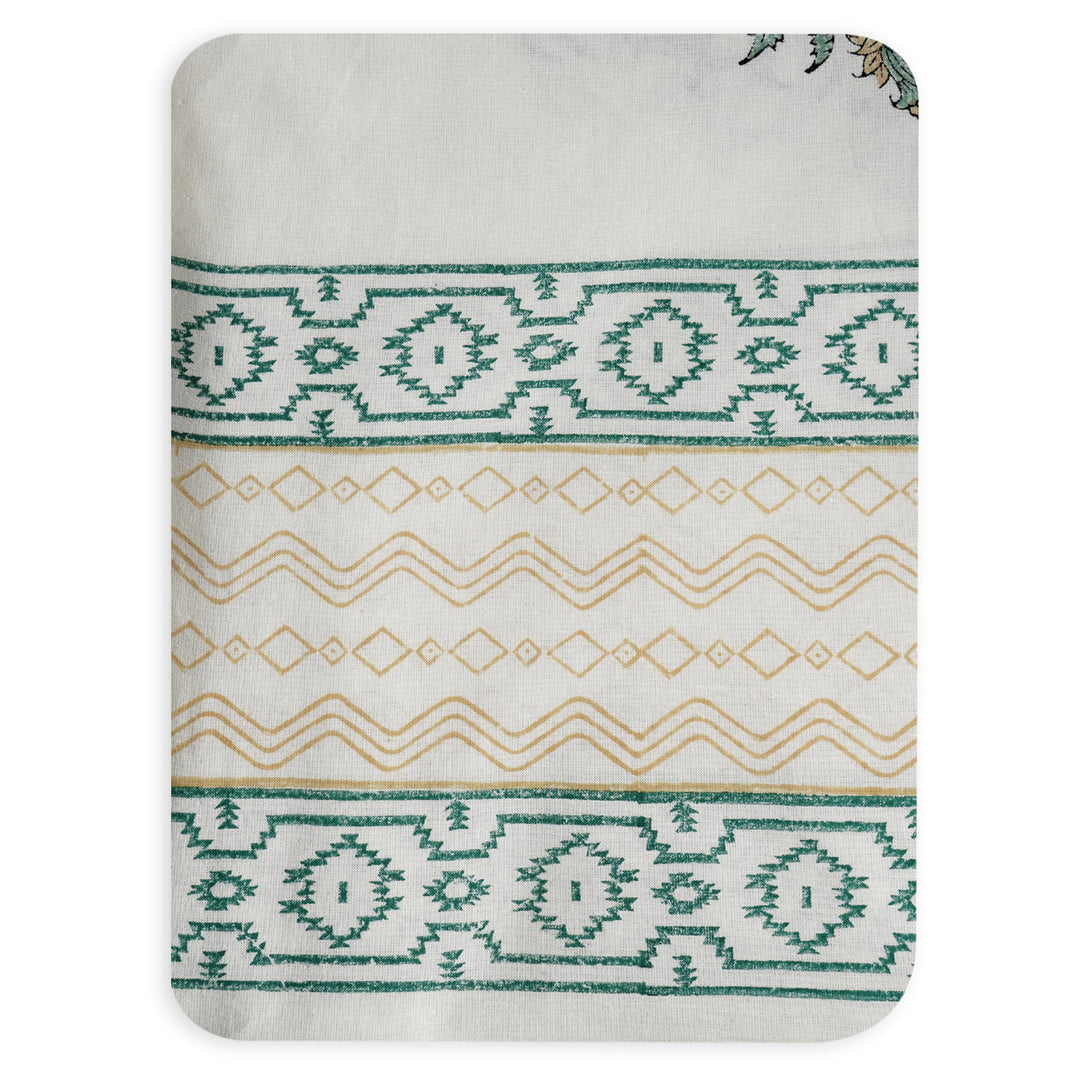 Jaipuri 4 Seater Cotton Table Cover - 105