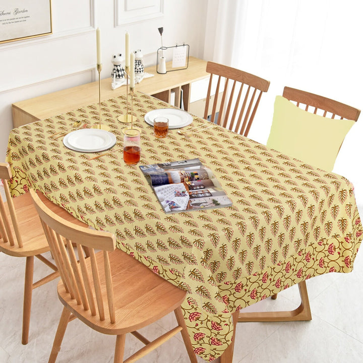 Jaipuri Square Cotton Table Cover - 111