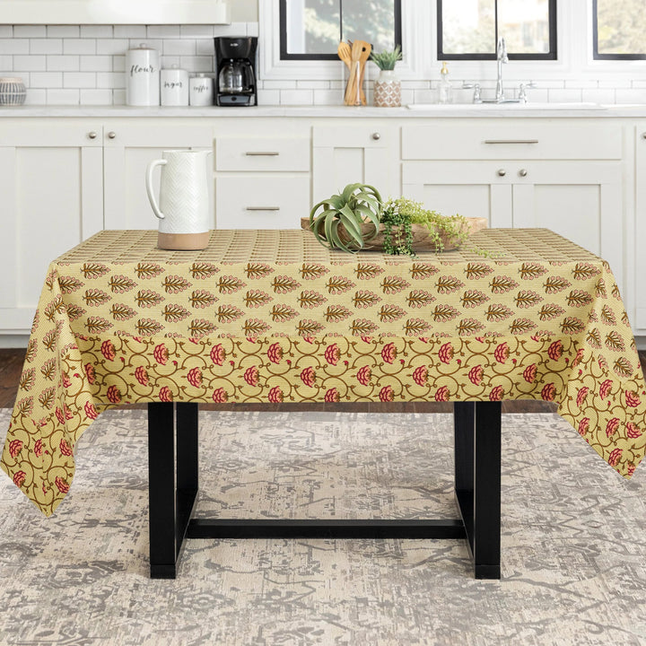 Jaipuri Square Cotton Table Cover - 111