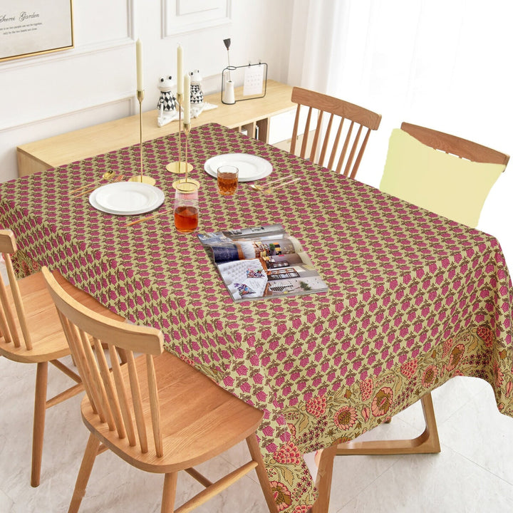 Jaipuri Square Cotton Table Cover - 110