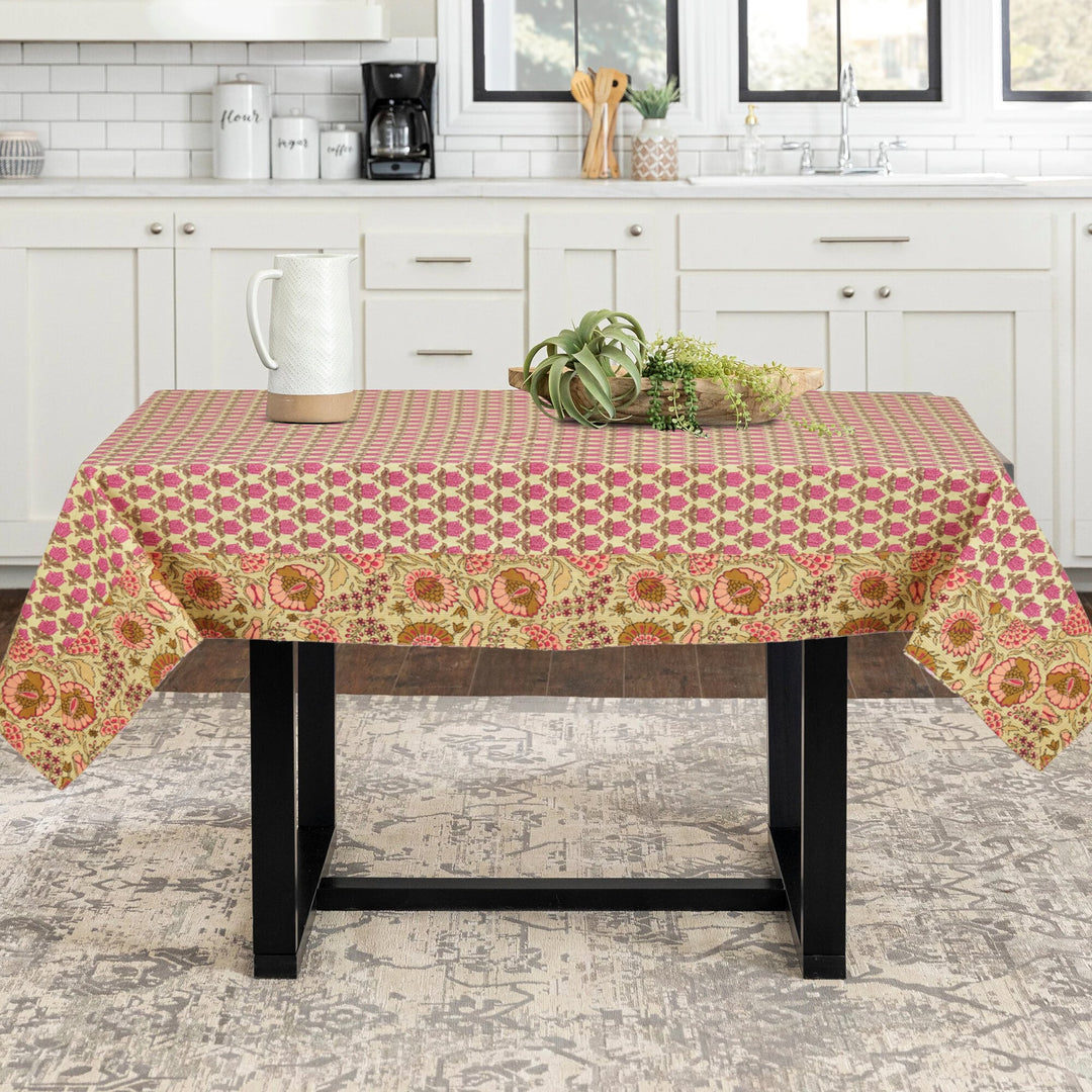 Jaipuri Square Cotton Table Cover - 110