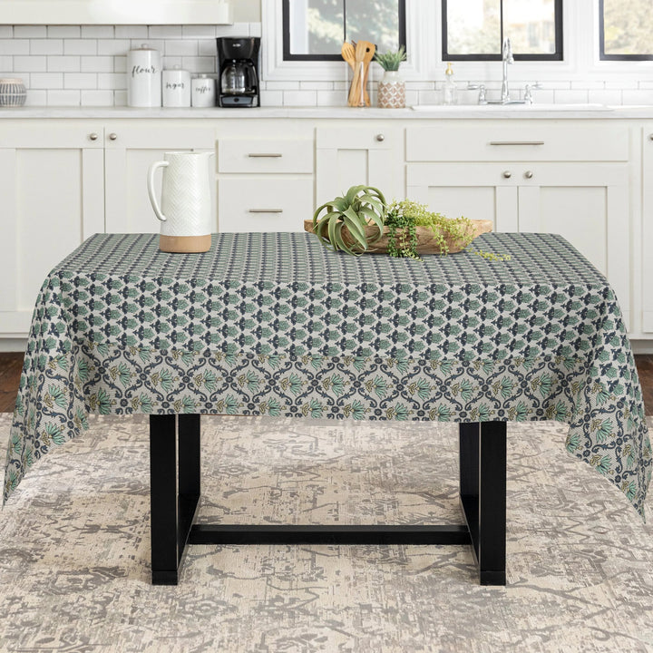 Jaipuri Square Cotton Table Cover - 118