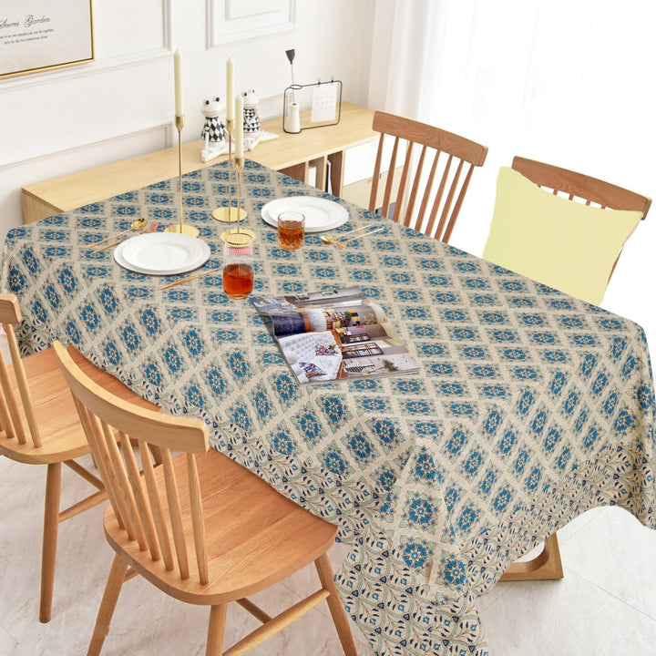 Jaipuri 4 Seater Cotton Table Cover - 116