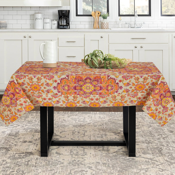 Jaipuri Square Cotton Table Cover - 113