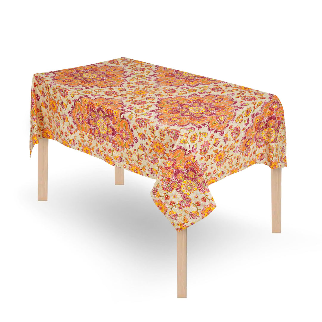 Jaipuri Square Cotton Table Cover - 113