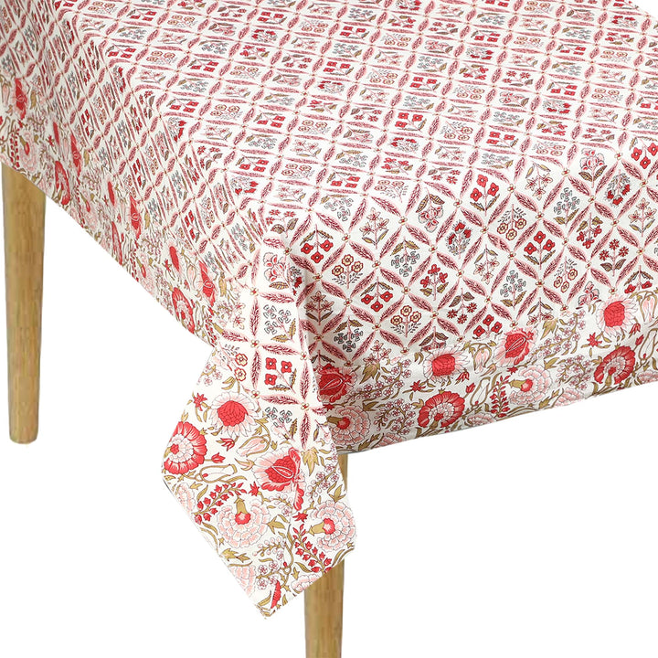 Jaipuri 4 Seater Cotton Table Cover - 122