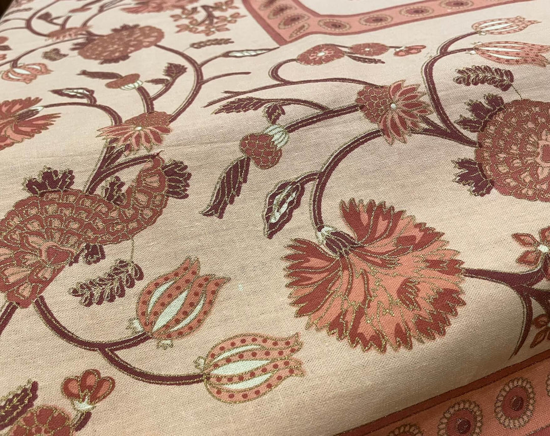 Jaipuri 6 Seater Cotton Table Cover - 134