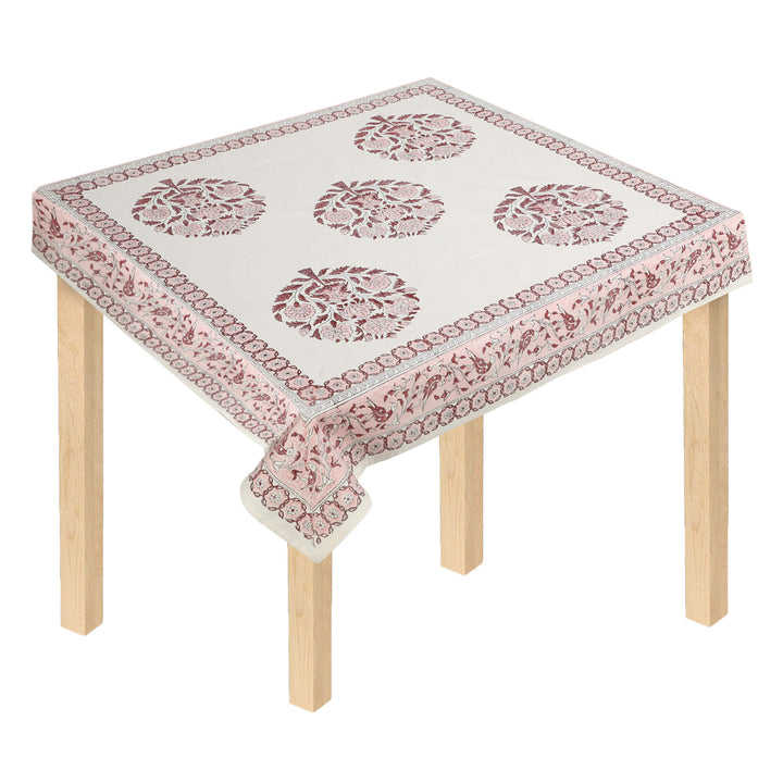 Jaipuri Square Cotton Table Cover - 106