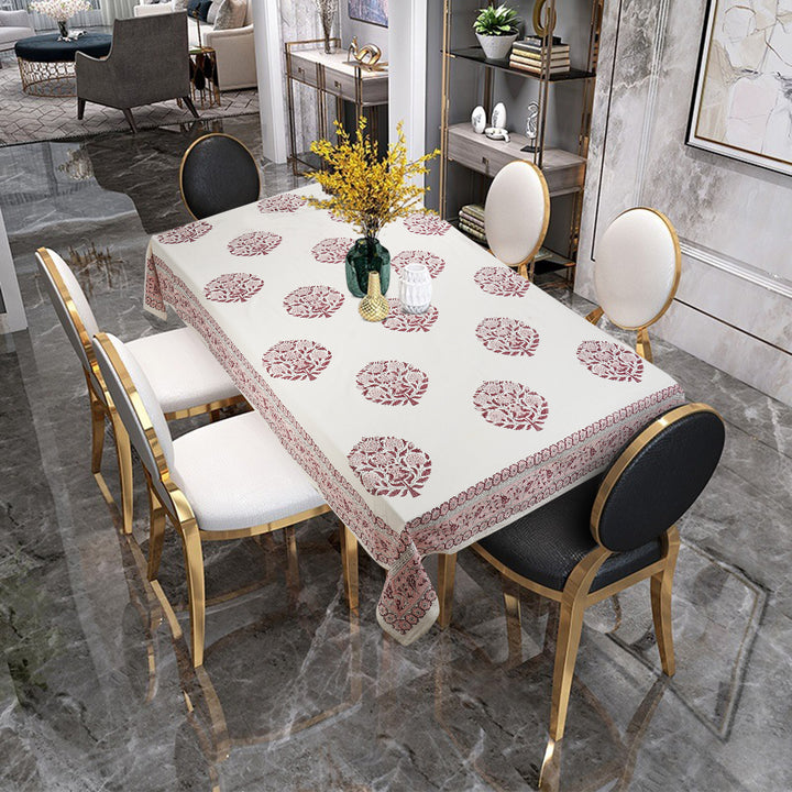 Jaipuri 8 Seater Cotton Table Cover - 104