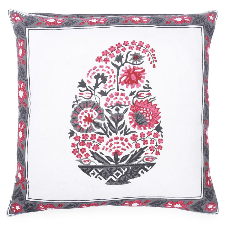 100% Cotton Hand-Block Printed Cushion Cover - 104