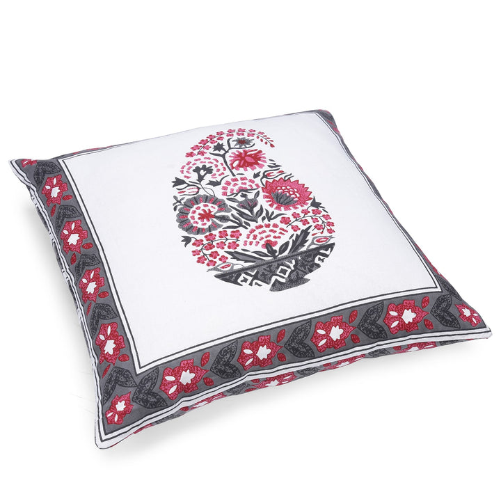 100% Cotton Hand-Block Printed Cushion Cover - 104