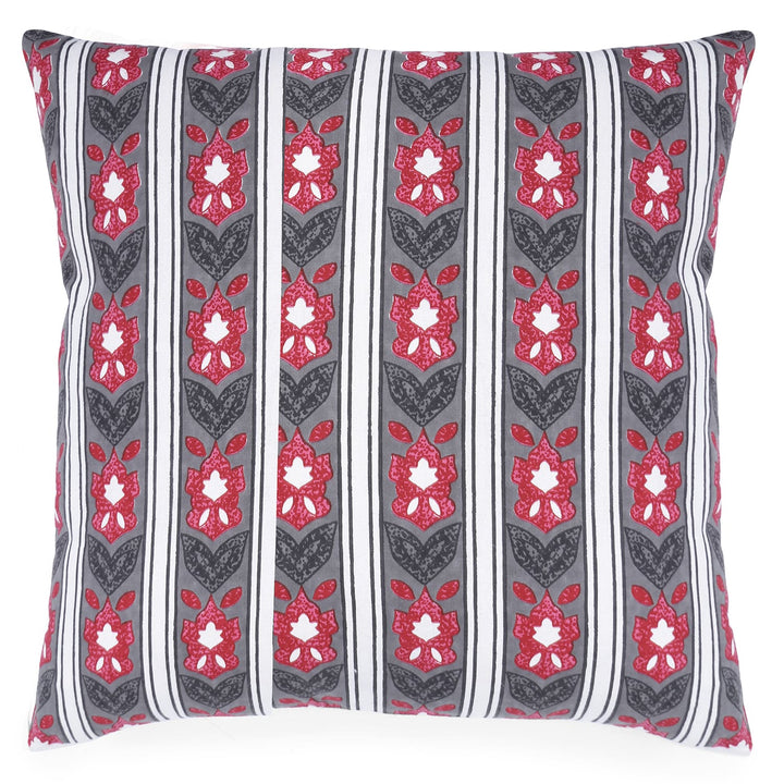 100% Cotton Hand-Block Printed Cushion Cover - 104