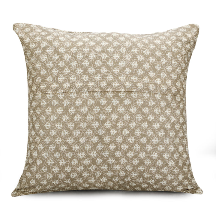 Quilted Ajrakh 100% Cotton Cushion Covers- 108 - (16 x 16 inches)