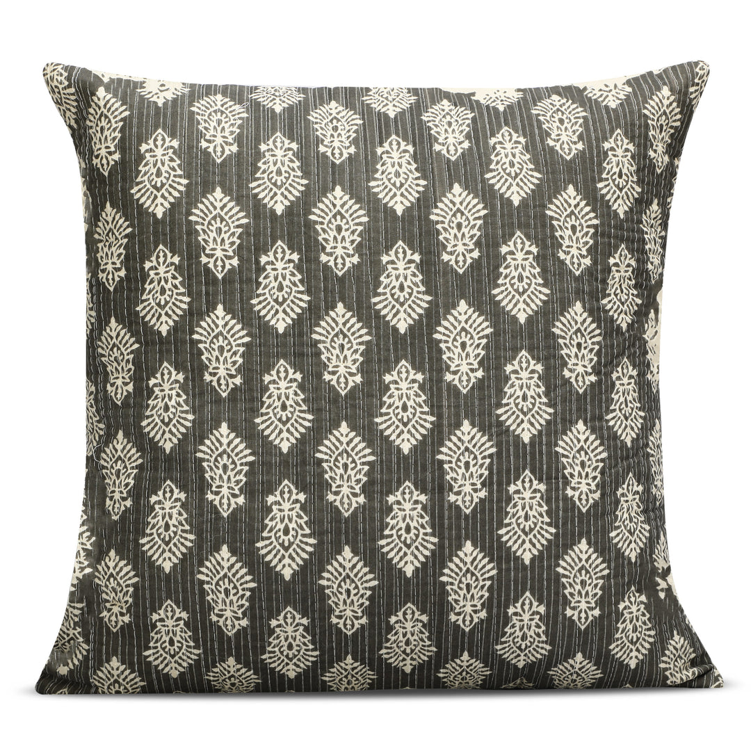 Quilted Ajrakh 100% Cotton Cushion Covers - 112 (16 x 16 inches)