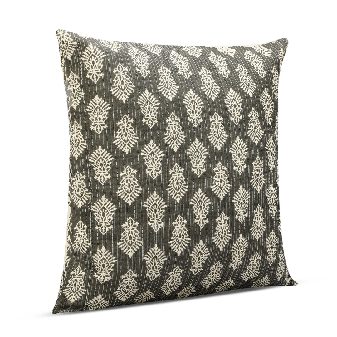 Quilted Ajrakh 100% Cotton Cushion Covers - 112 (16 x 16 inches)