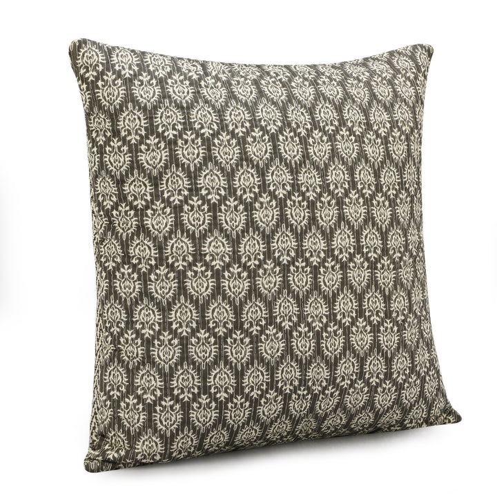 Quilted Ajrakh 100% Cotton Cushion Cover - 121 (16 x 16 Inches)