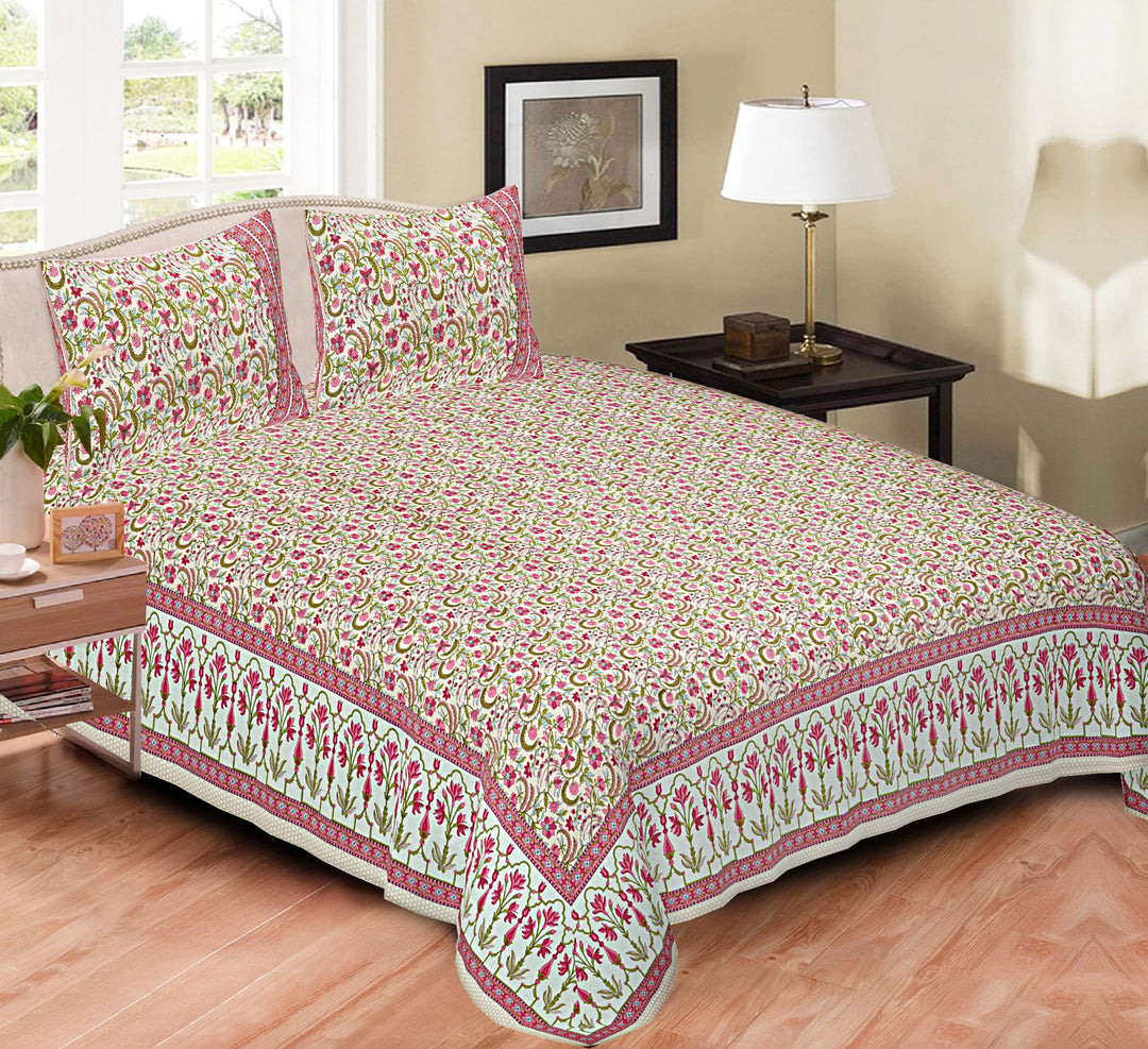 Victorian Cotton Kingszie Bedsheet - 108