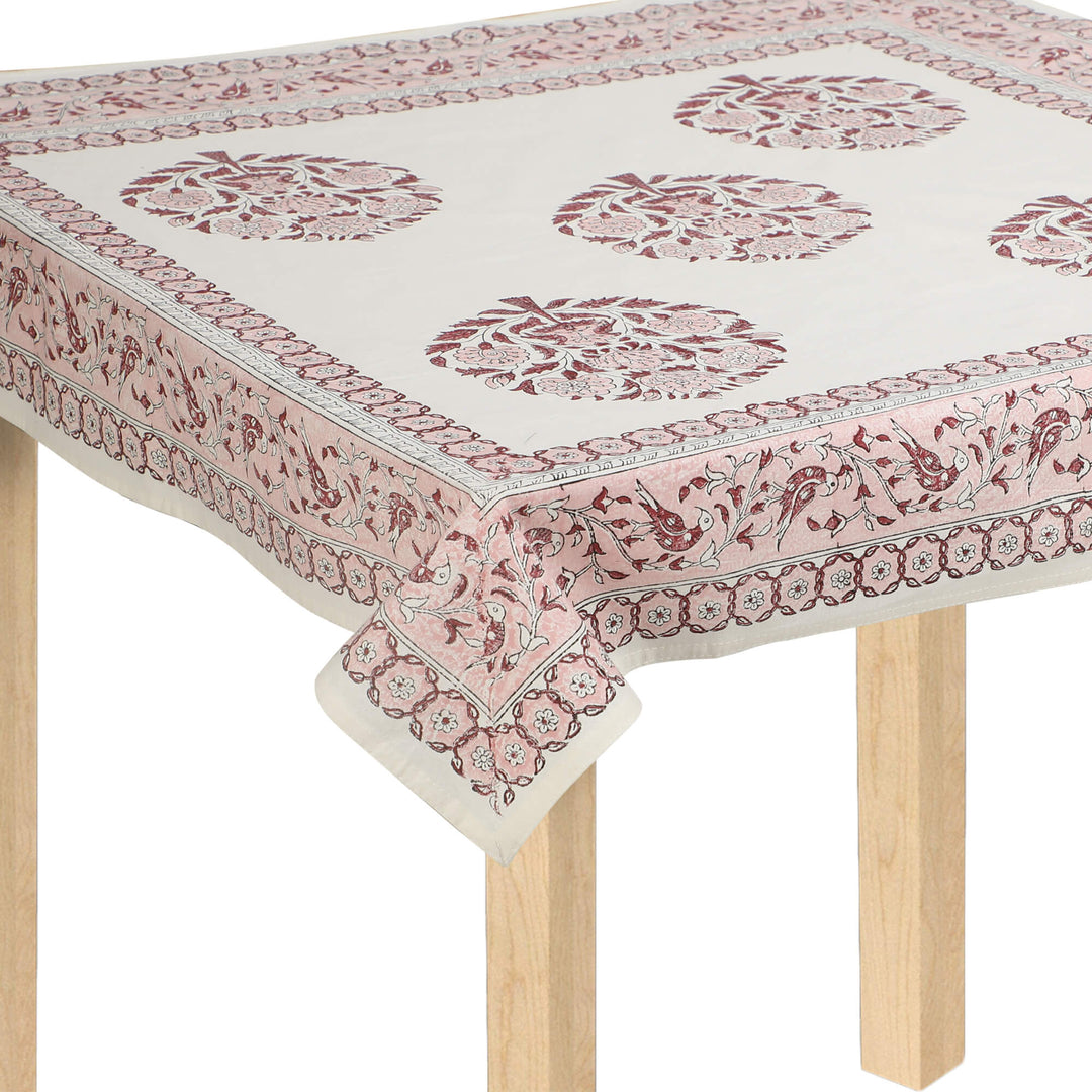 Jaipuri Square Cotton Table Cover - 106