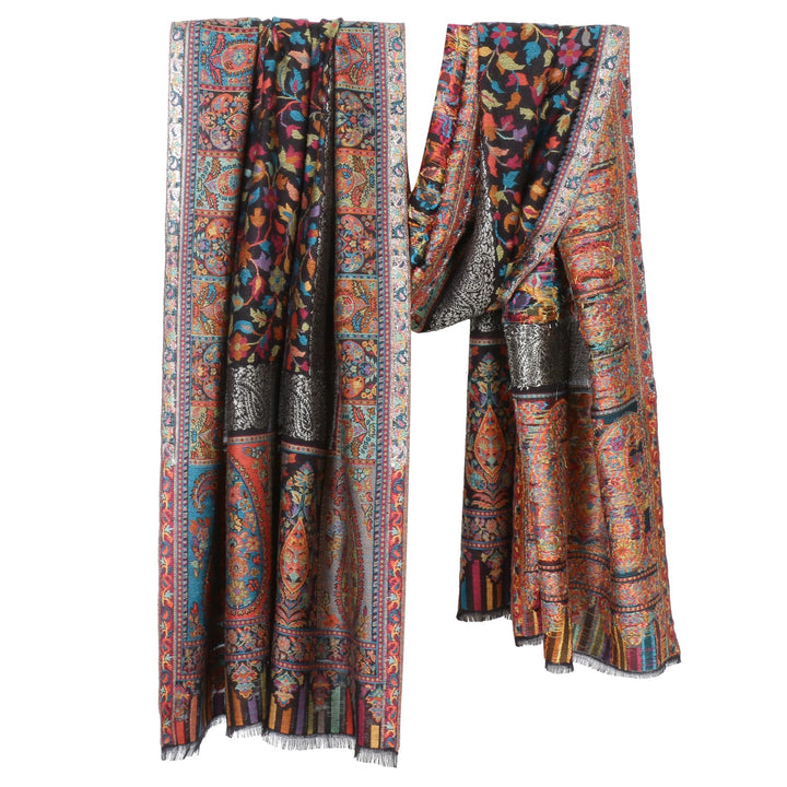 Him/Her Kani Zari Modal Wool Stole - 116